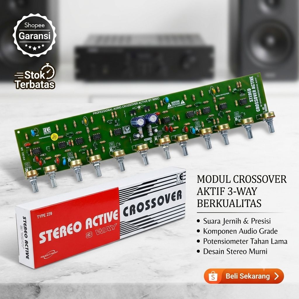 Kit Aktif Crossover 3 way
