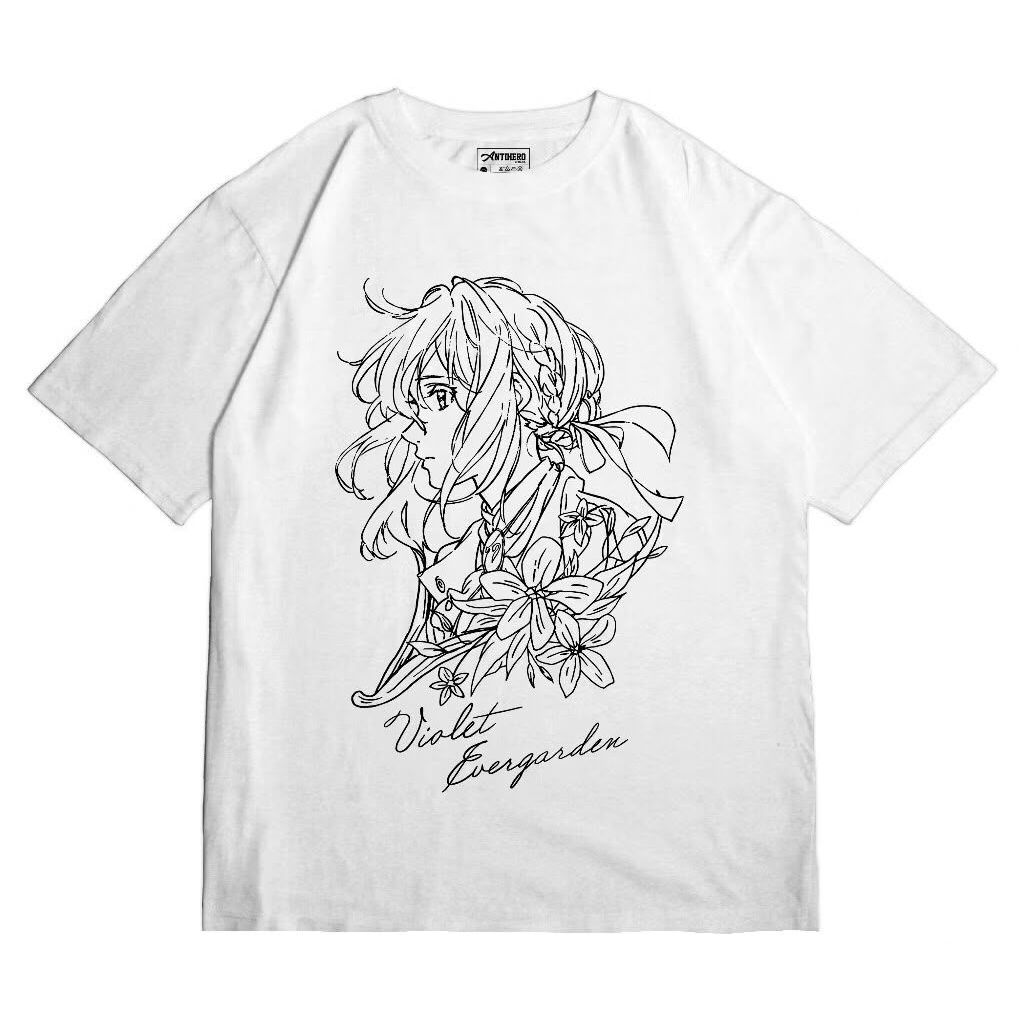 KAOS VIOLET EVERGARDEN ANIME MANGA T-SHIRT BAJU ANIME JEPANG PRIA DAN WANITA UNISEX