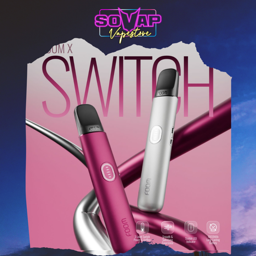 Foom X Switch Magenta & SIlver POD Bundling Authentic