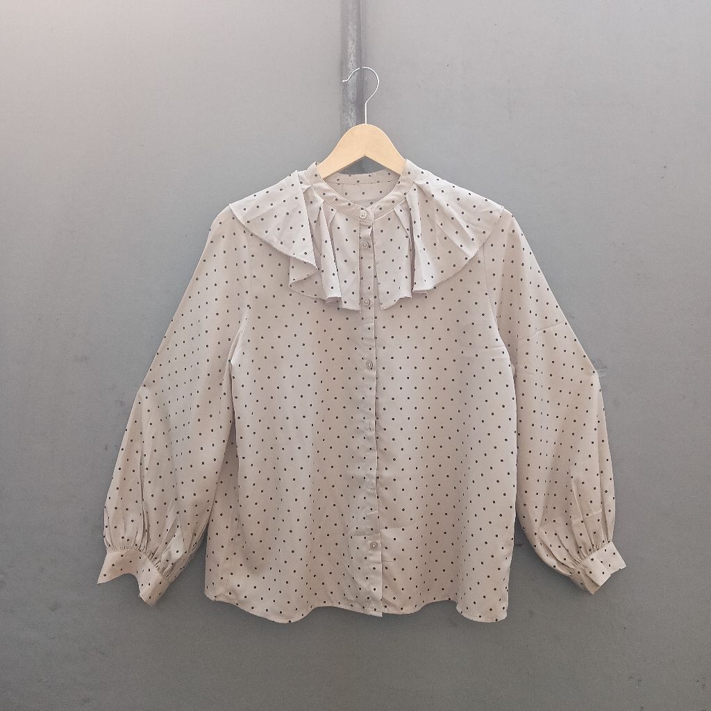 BLOUSE POLKADOT GU UNIQLO