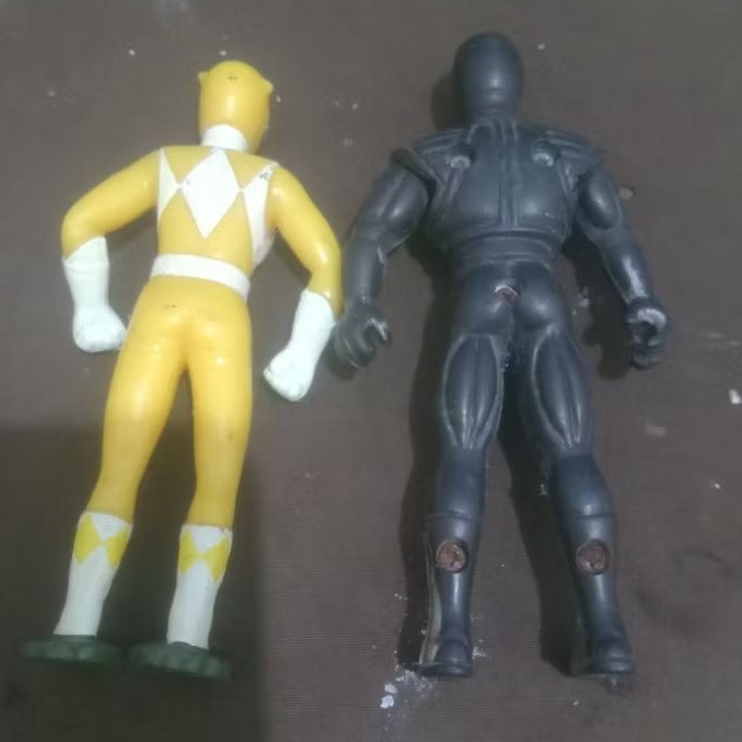 ACTION FIGURE ORIGINAL POWER RANGERS SABAN VINTAGE YELOW P : 10 CM BONUS POWER RANGERS