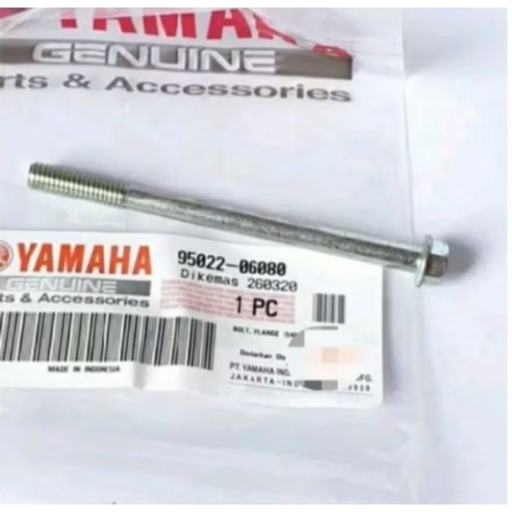 Bolt Flange Baut Tutup Cover Filter Oli Yamaha Vixion NVL NVA Original 95022-06080