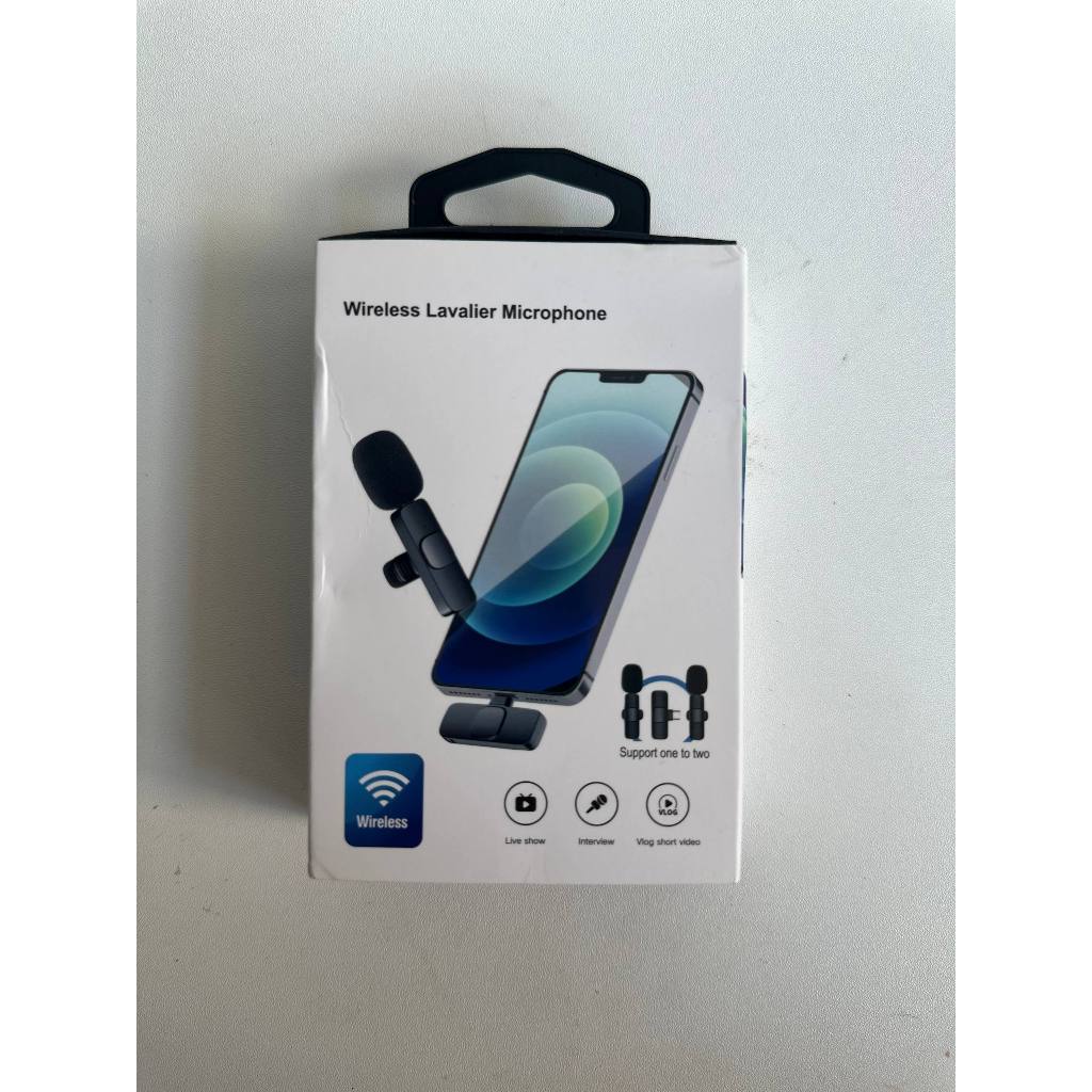 PRELOVED Microphone Wireless Clip On Mic - Wireless Lavalier Microphone Type C and Lightening