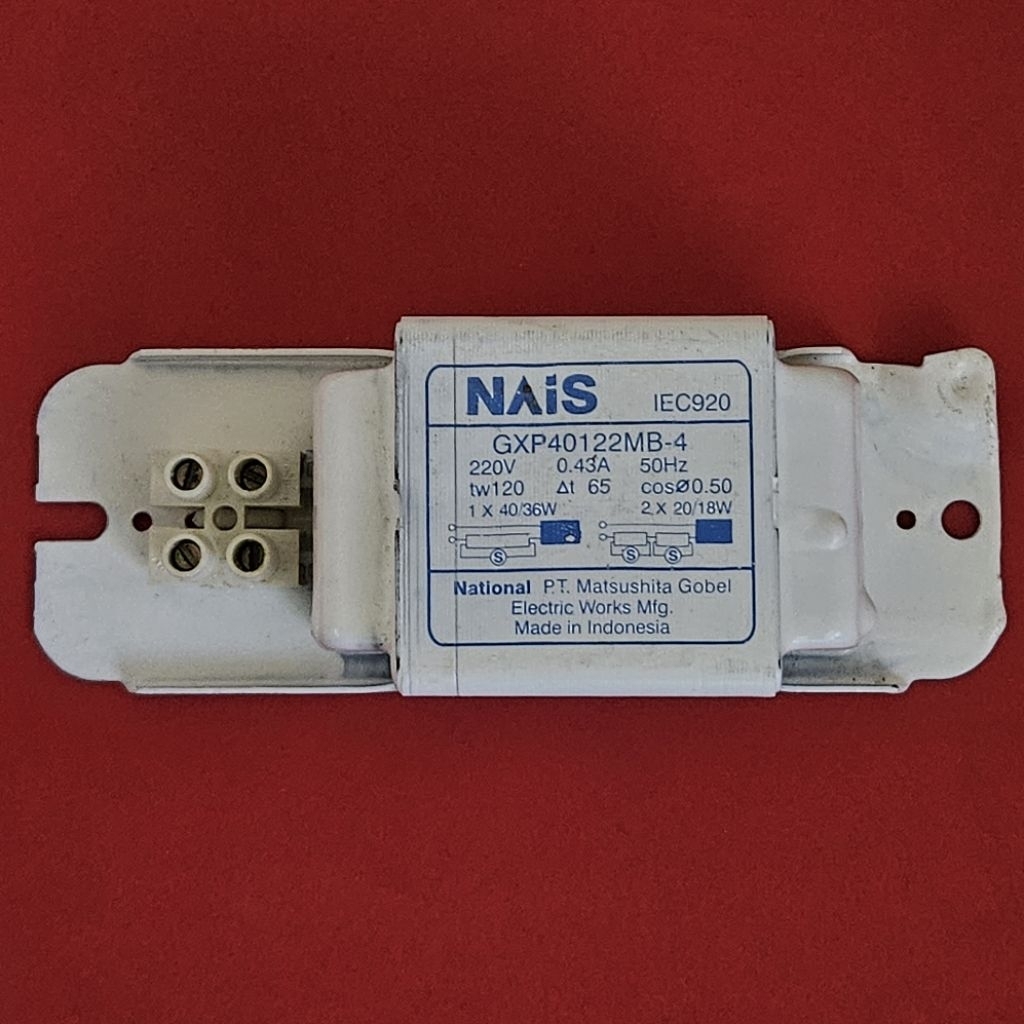 Ballast Trafo 40 Watt Nais GXP40122MB-4