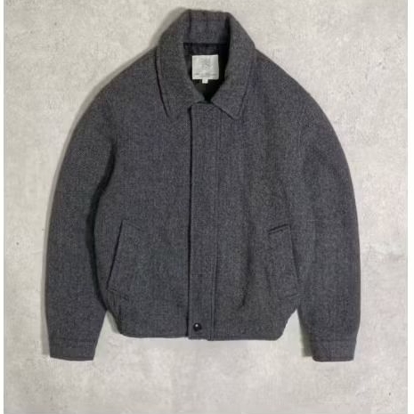 Racone Herringbone Blouson Jacket & Trants Wool Brown Jacket