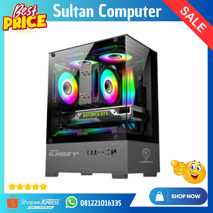 .Paket PC i7 untuk desain, Video editing dan Game  Intel Core i7 8700/ Ram 32gb/ Vga Gtx 750Ti/ Hard