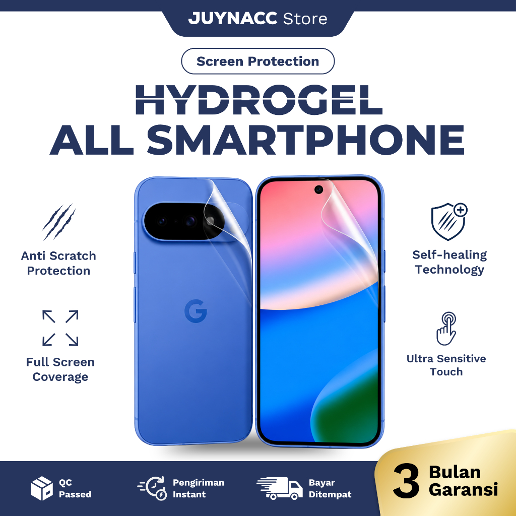 Anti Gores Hydrogel Screen Protector Full Cover Clear Matte BlueRay UV Anti Spy iPhone Samsung Xiaom