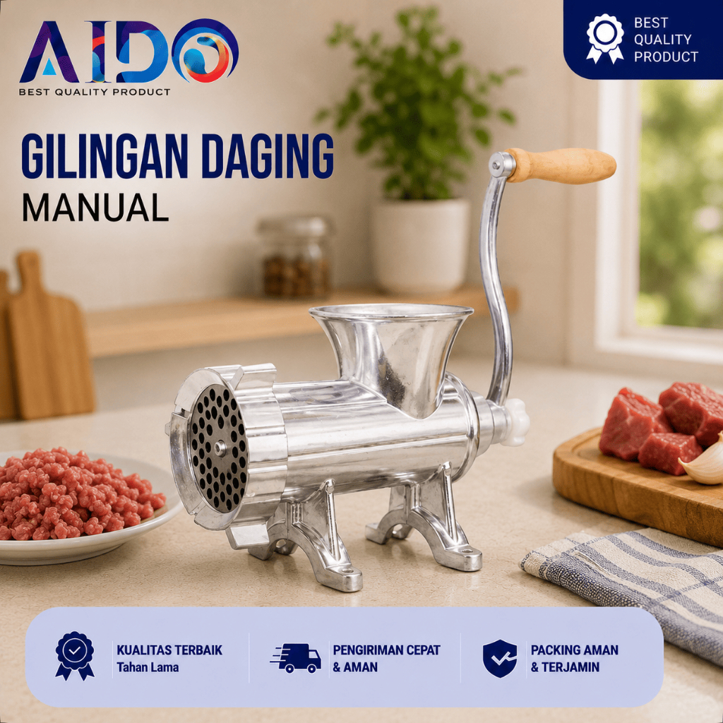 Alat Penggiling Gilingan Daging 8712 Meat Mincer Manual Besi Gilingan Daging Alat Penggiling