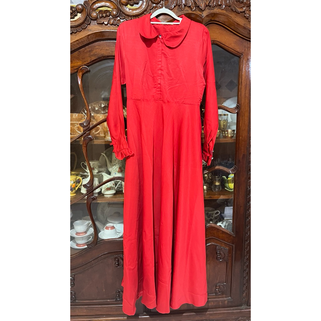 PRELOVED JUBAH/DRESS/GAMIS MERAH