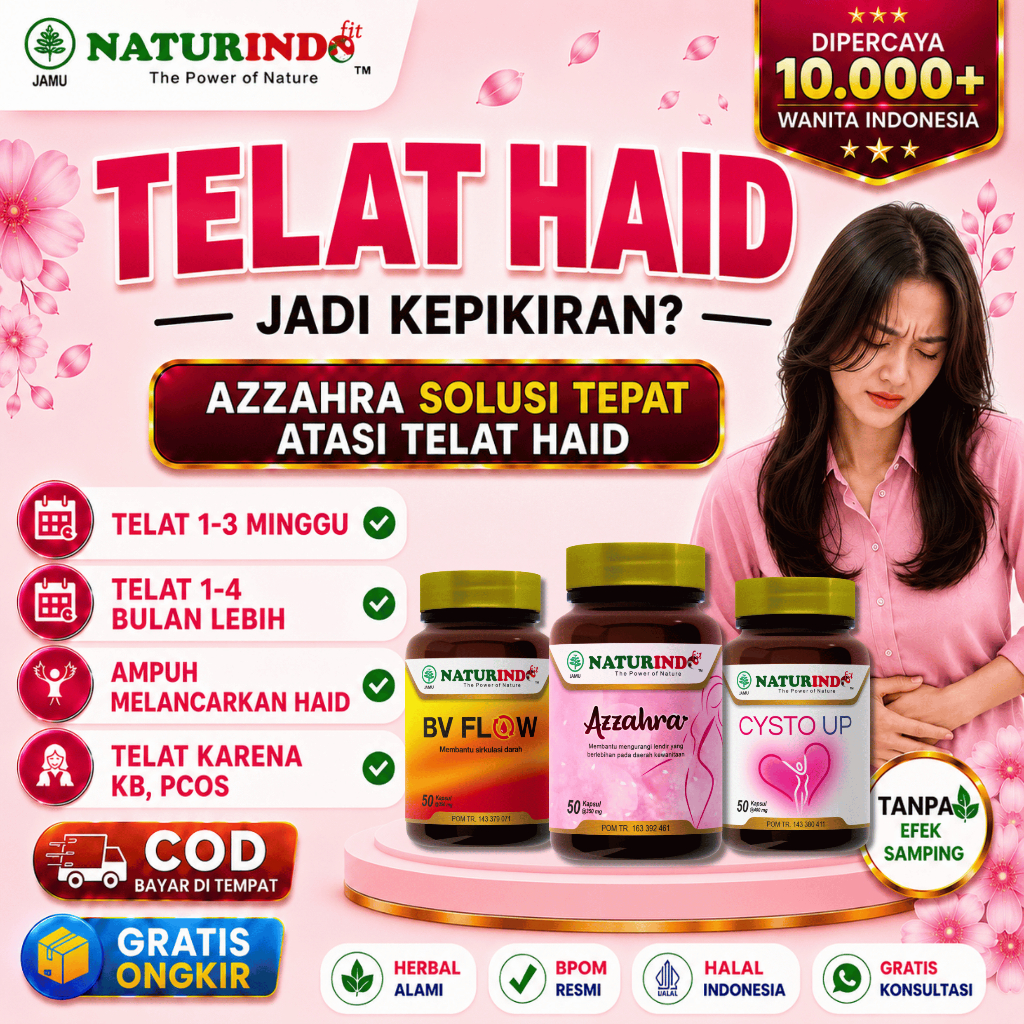 Obat Telat Dateng Bulan Paling Ampuh Pelancar Haid Tidak Teratur Nyeri Haid PCOS Telat Haid Karena K