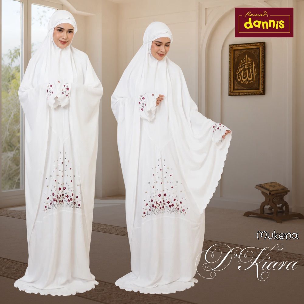 MUKENAH D'KIARA DANNIS COLLECTION | Mukenah Rayon Dewasa Premium | Adem, Lembut & Elegan