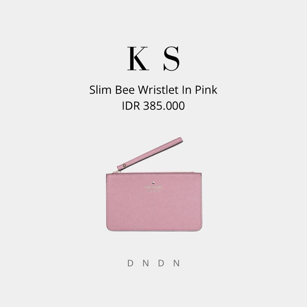 Slim Bee Wristlet In Pink