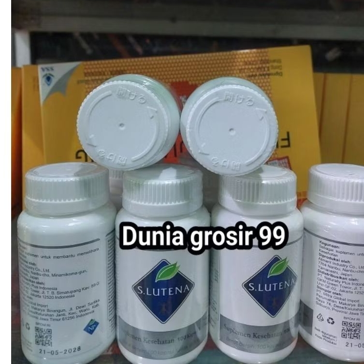 S Lutena isi 100 sofgel Asli S lutena 100% original komposisi sama S Lutein