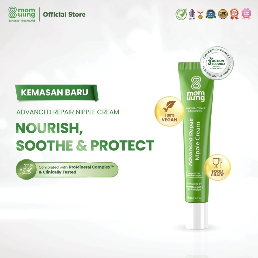 Mom Uung Nipple cream bahan natural salep Krim Puting Luka Lecet Ibu Menyusui Aman Untuk Bayi Food G