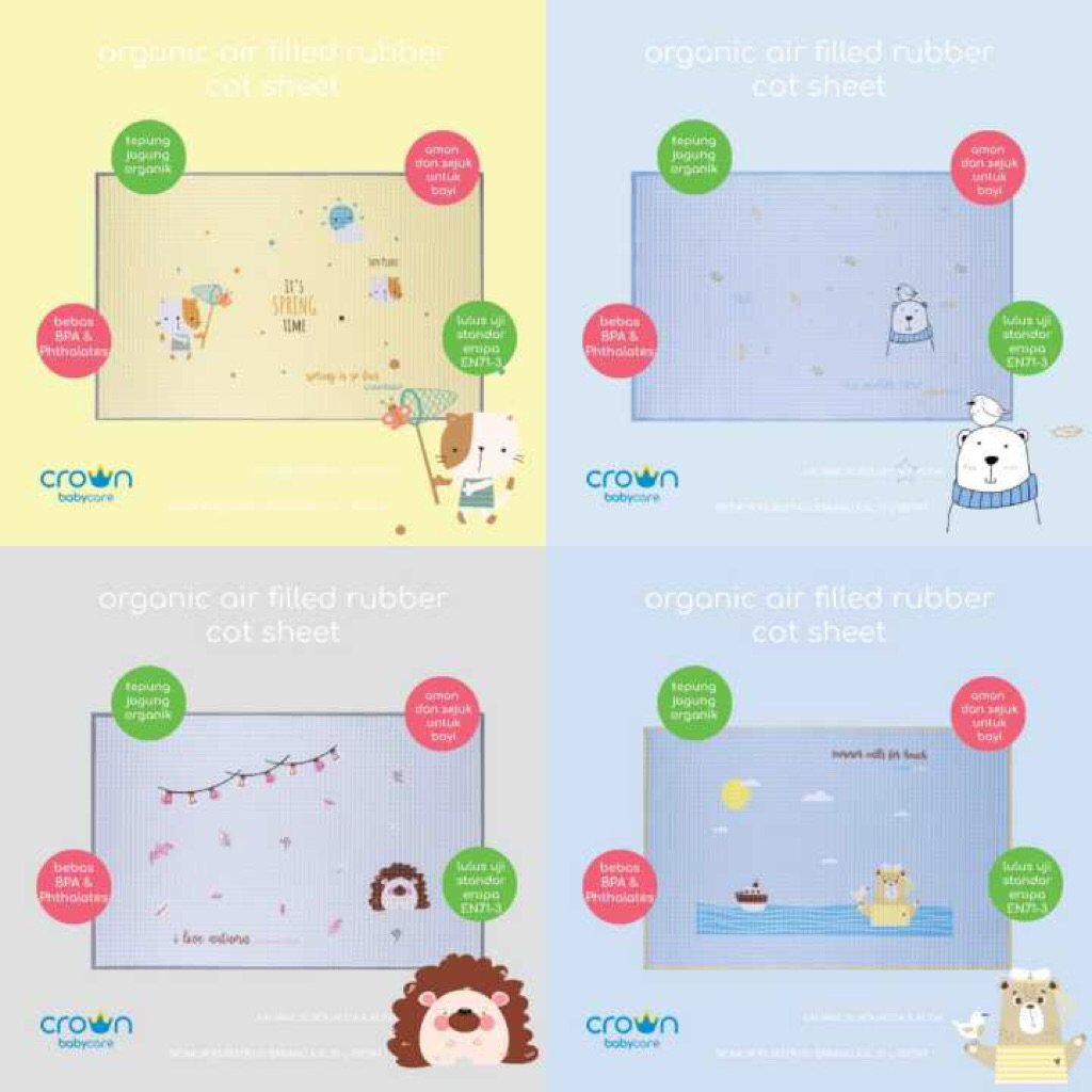Snuggle crown perlak bayi karet Organic