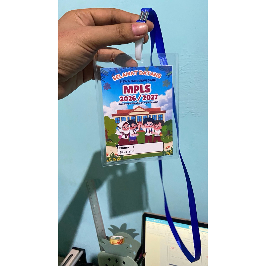 id card ukuran B3 udah ada mika dan talinya
