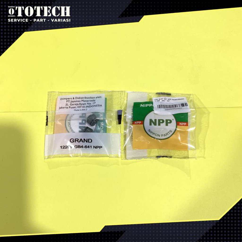 SEAL/SIL KLEP SET ORIGINAL NPP PRIMA/GRAND 12.209-GB4-641