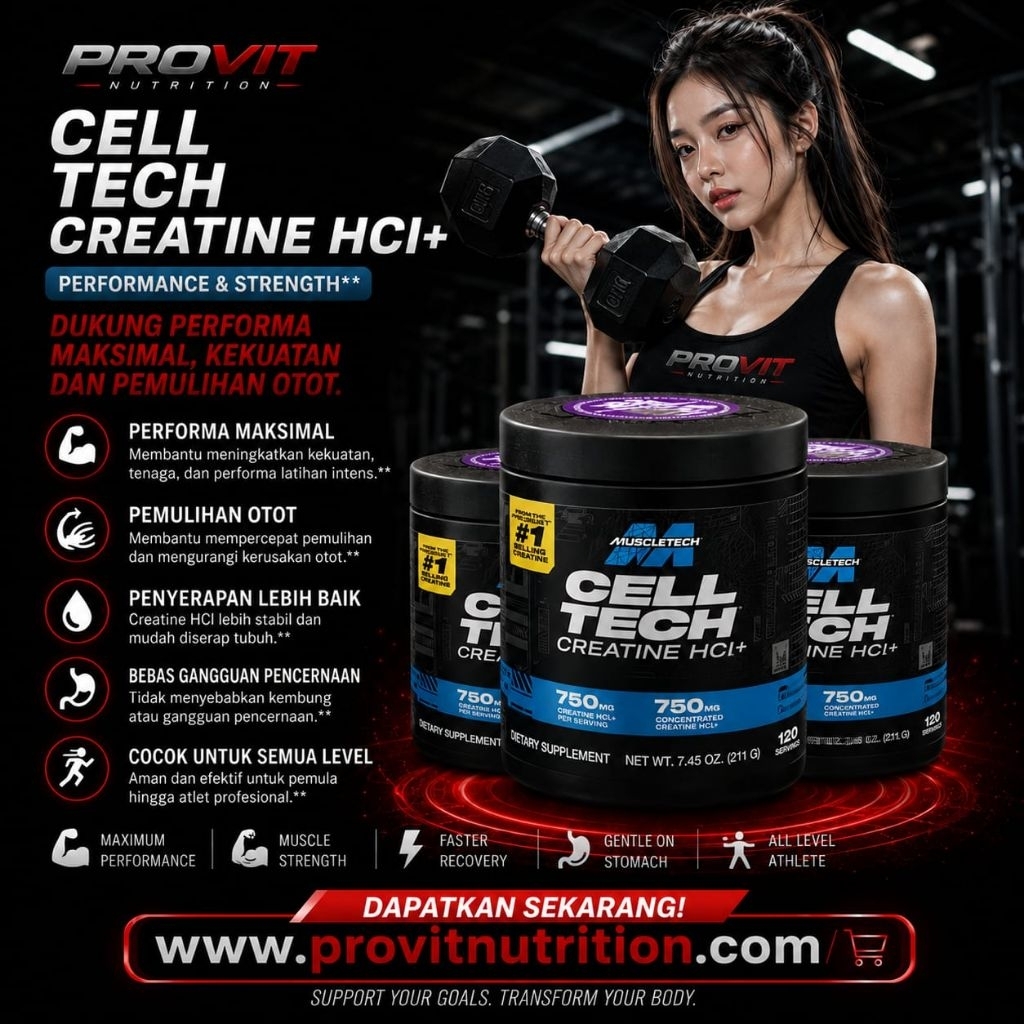 Muscletech - Cell-Tech Creactor 120 x serving | Creatine HCL Pre Workout
