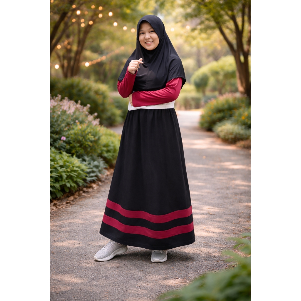Rok Panjang Balotelli Polos Full Karet Premium Original Baloteli Salur (Produsen Rok Wolfis Amunzen)