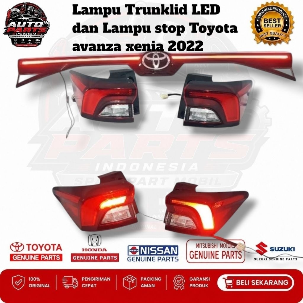 Lampu bagasi trunklid avanza velosz 2022 Lampu stop avanza veloz 2022 Trunklid LED avanza  veloz 202