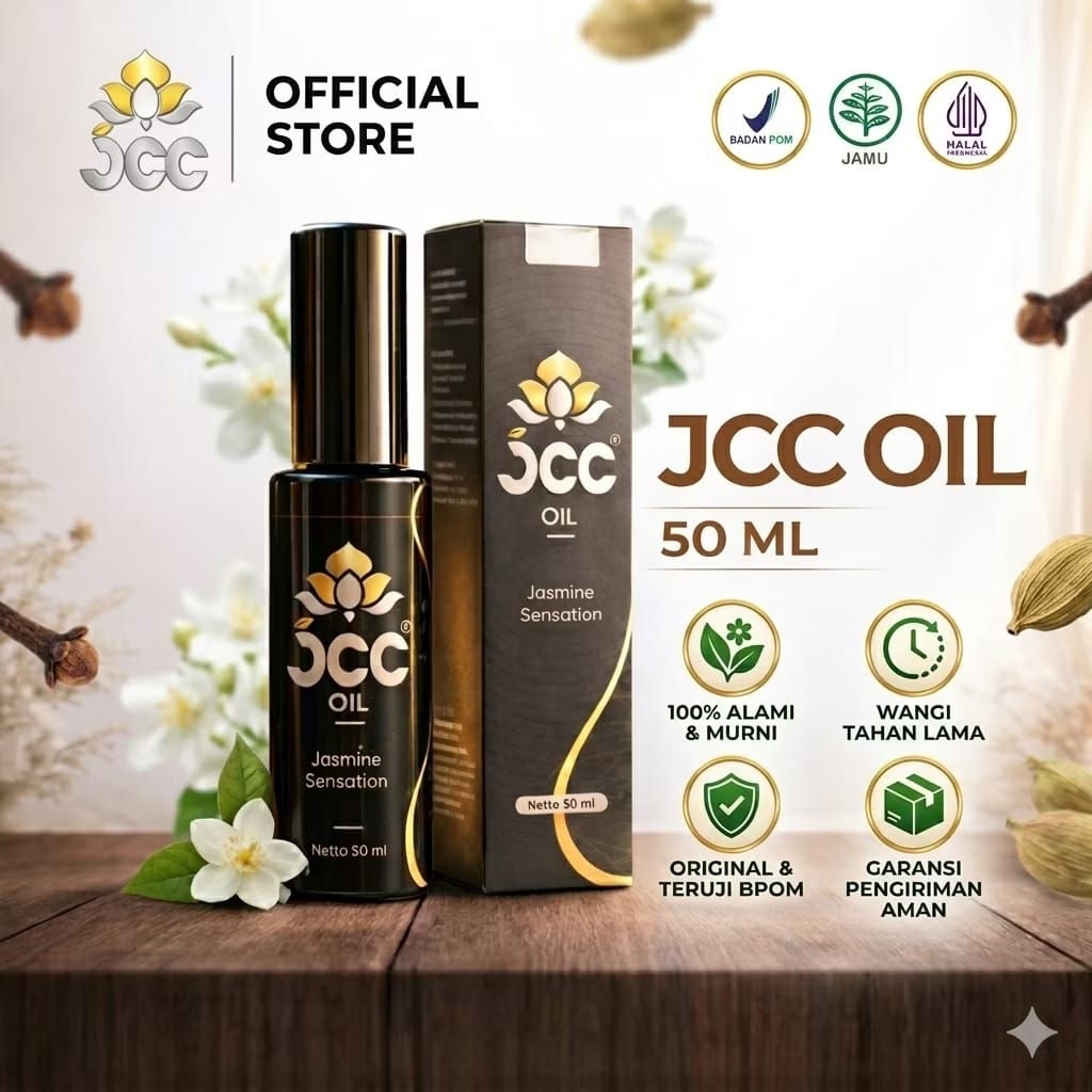 JCC OIL Minyak Balur Herbal Aromaterapi 100% Original - Minyak Gosok, Minyak Pijat, Minyak Urut