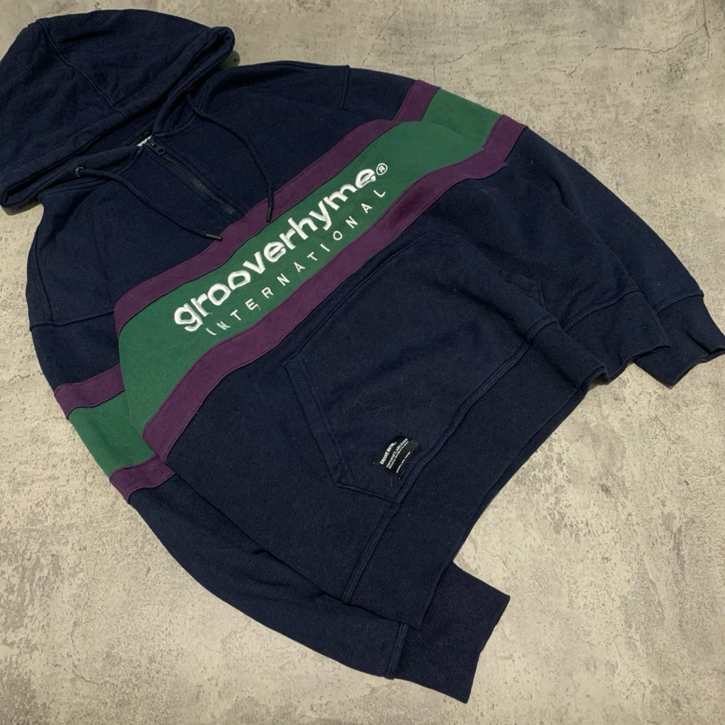 Hoodie Halfzip Grooverhyme