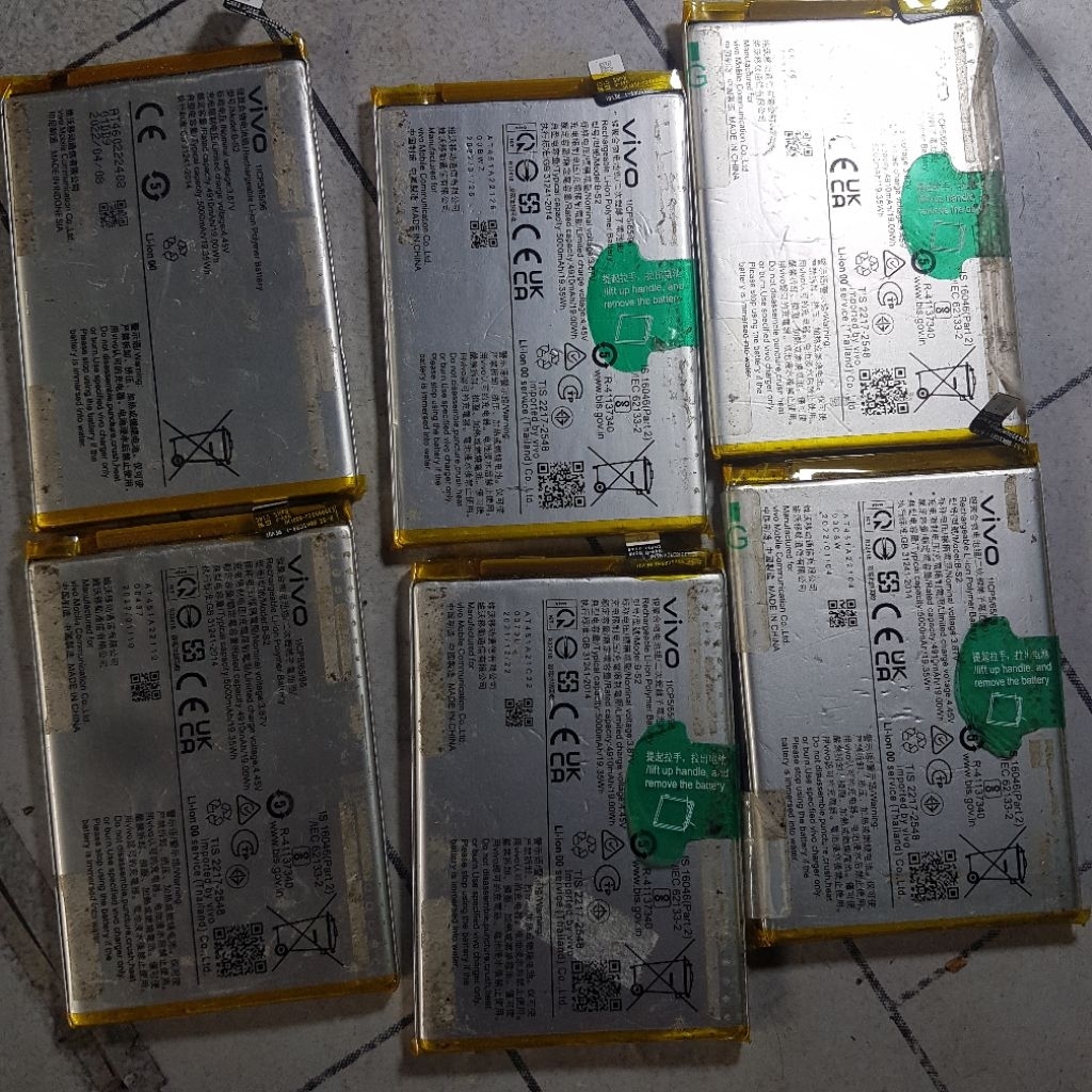 Baterai Vivo Y21, Y21A, Y21S, Y21T, Y33S, Y33T / B-S2 Second Original Bergaransi