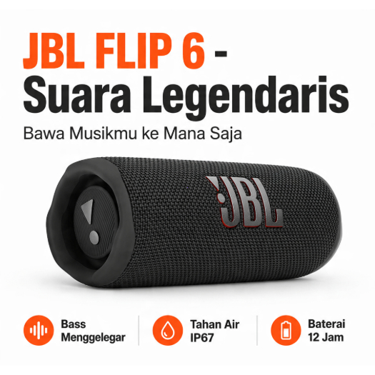 JBL Flip 6 Portable Speaker Bluetooth Flip6 Waterproof