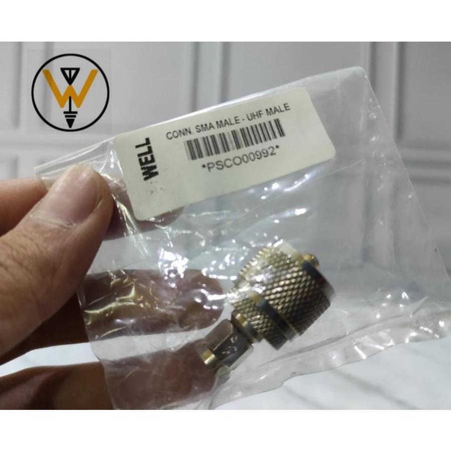 CONNECTOR / KONEKTOR SMA MALE-UHF MALE