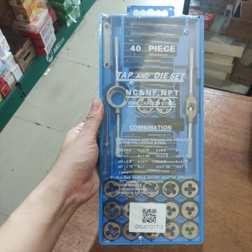 Hand Tap dan Die set 40pc/ tap and die set 40pc /hand tap set senai set( HAND TAP & SENAI SET )