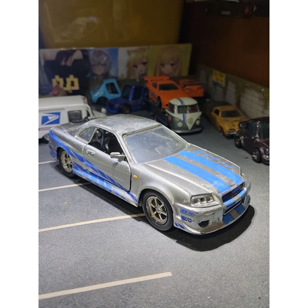 Jada Toys 1:32 Nissan Skyline GT-R R34 Loose Junk