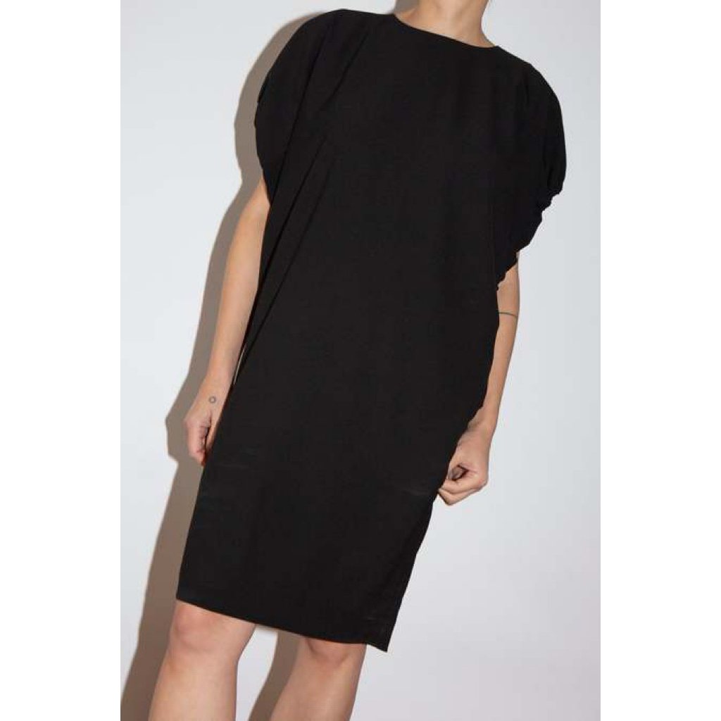 PRELOVED Acne Studios Black Basic Sleeveless Midi Dress Casual Fashion Wanita