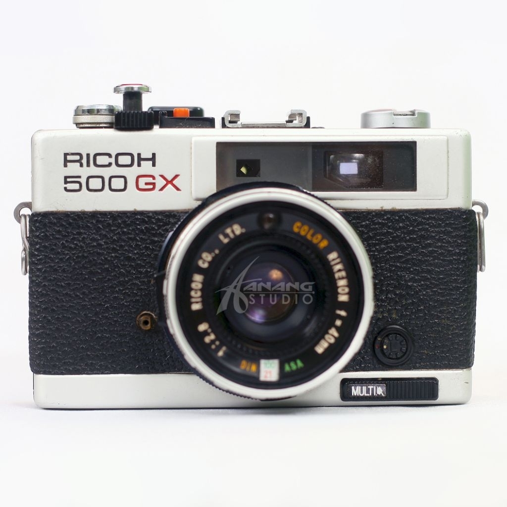 RICOH 500 GX Rangefinder Silver kamera analog kamera film kamera jadul