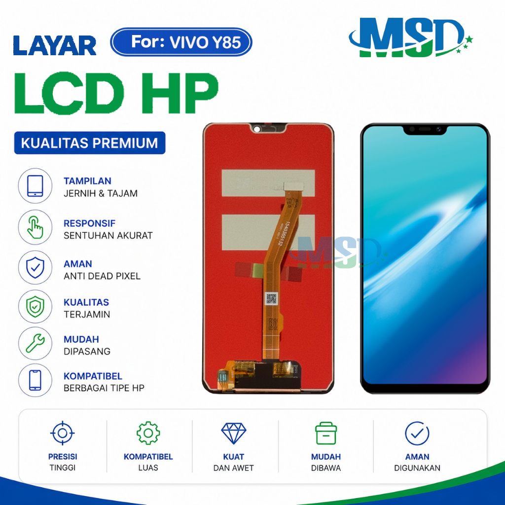 LCD For VIVO Y85/Y89/Z1/Z11/Z3X/V9/V9 Pro UNIVERSAL FULLSET Touchscreen LCD HP OG ASUGAR/MSD