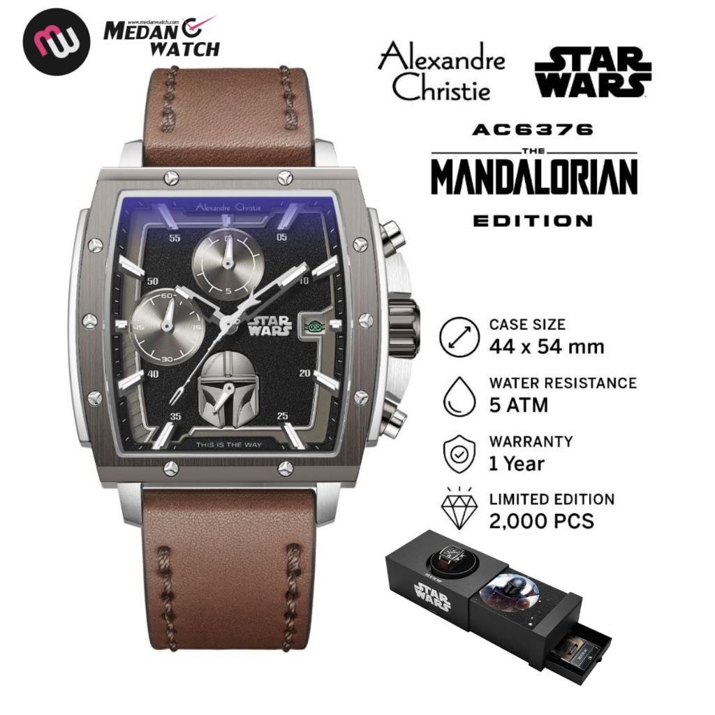 Jam Tangan Pria Analog Alexandre Christie Star Wars Limited Edition 6376MC AC 6376 MC 6376 MCLMD1 Or