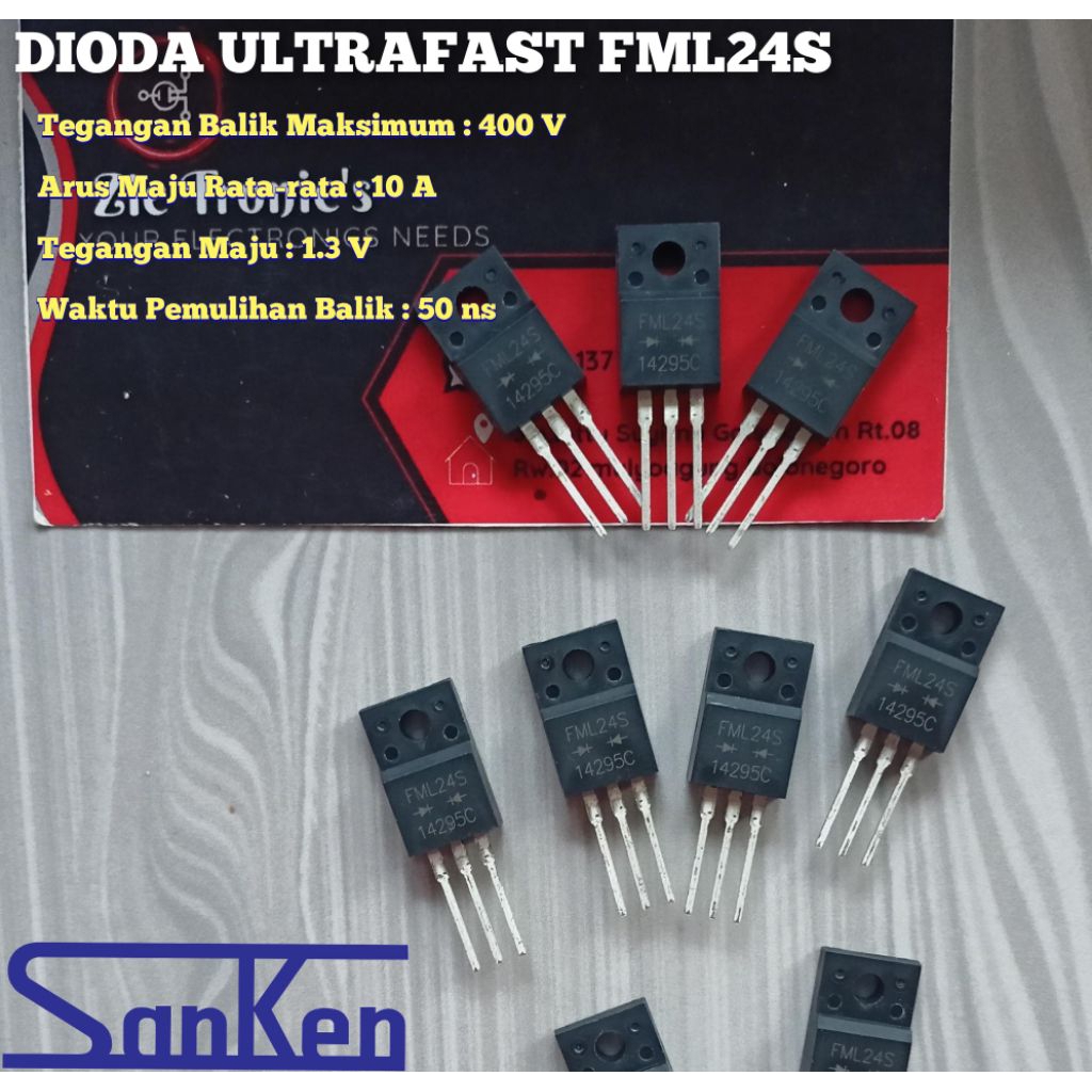 DIODA SMPS FML24S DIODA ULTRAFAST 10A 400V ORIGINAL SANKEN