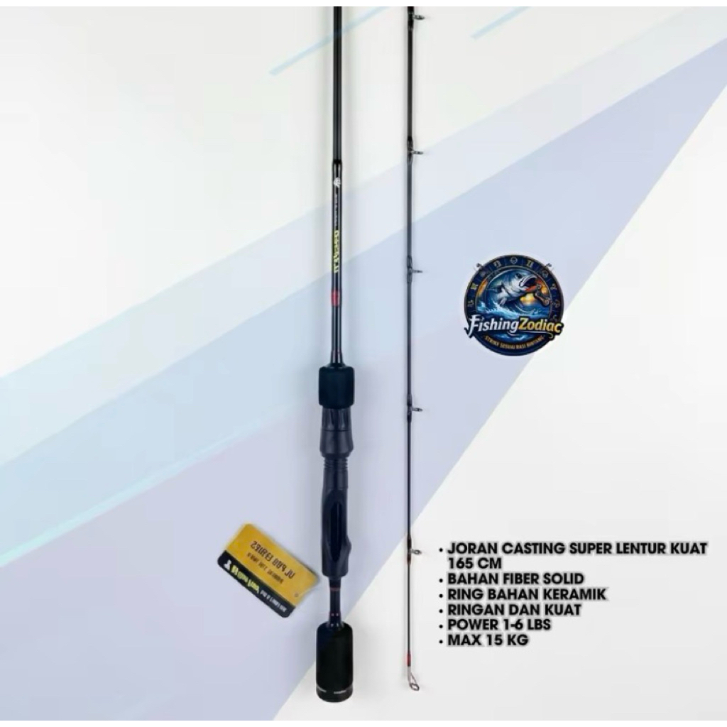 JORAN PANCING MICRO CASTING 165 cm Bahan Fiber Solid Kuat Lentur