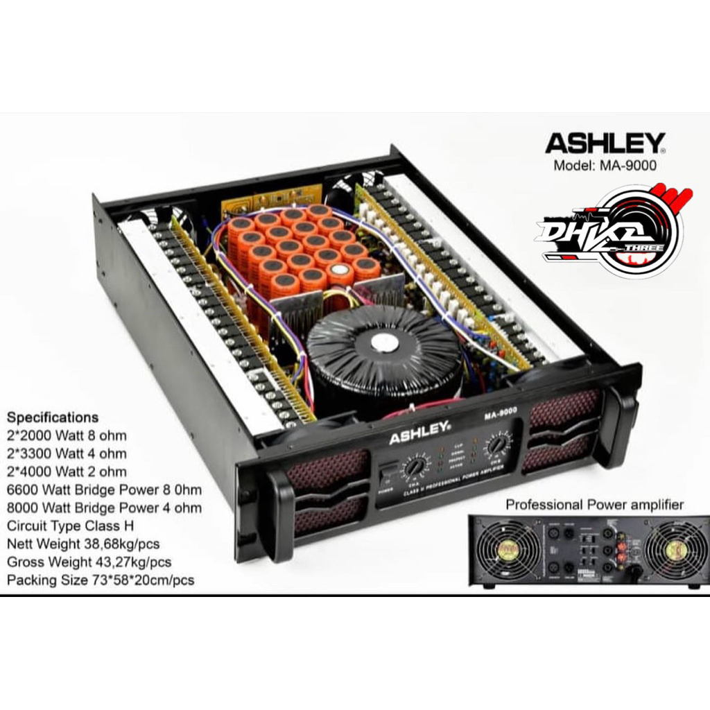 POWER ASHLEY MA 9000 CLASS H ORIGINAL / Power Ashley Ma 9000 Class H original / power ashley ma 9000