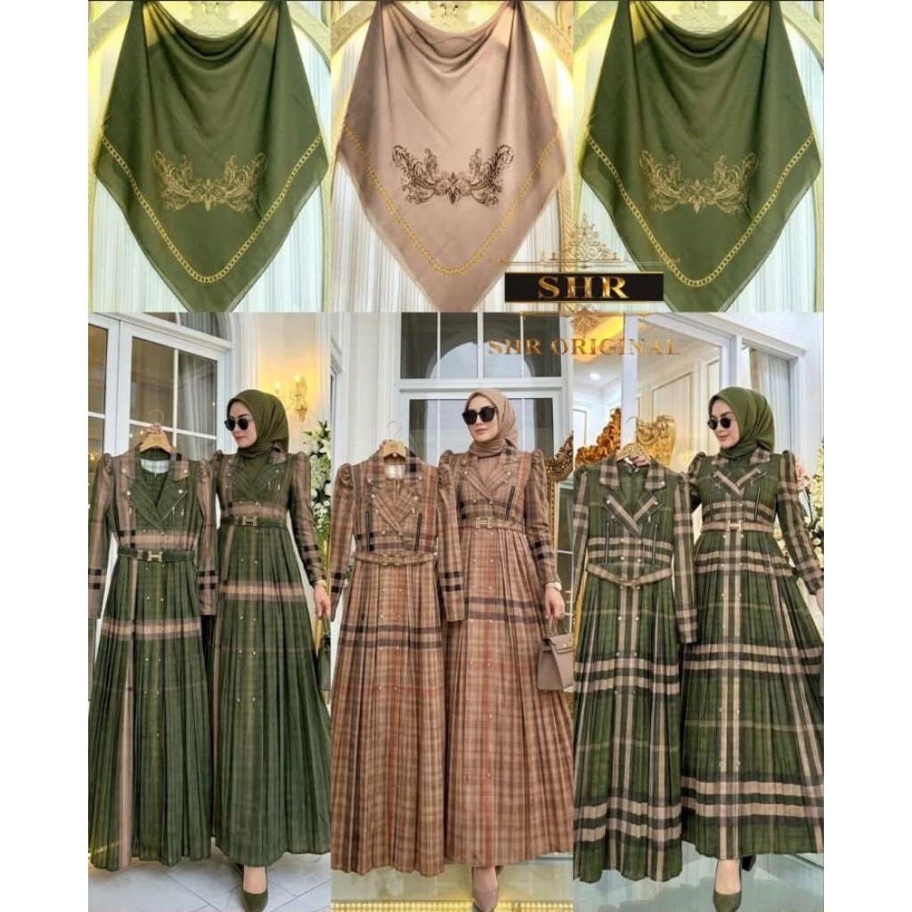 READY BAJU SHR GAMIS BLEZZER MOTIF FULL PRINTING COD