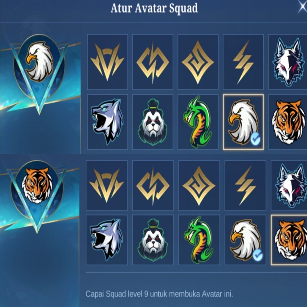 squad mobile legend lv 9,10