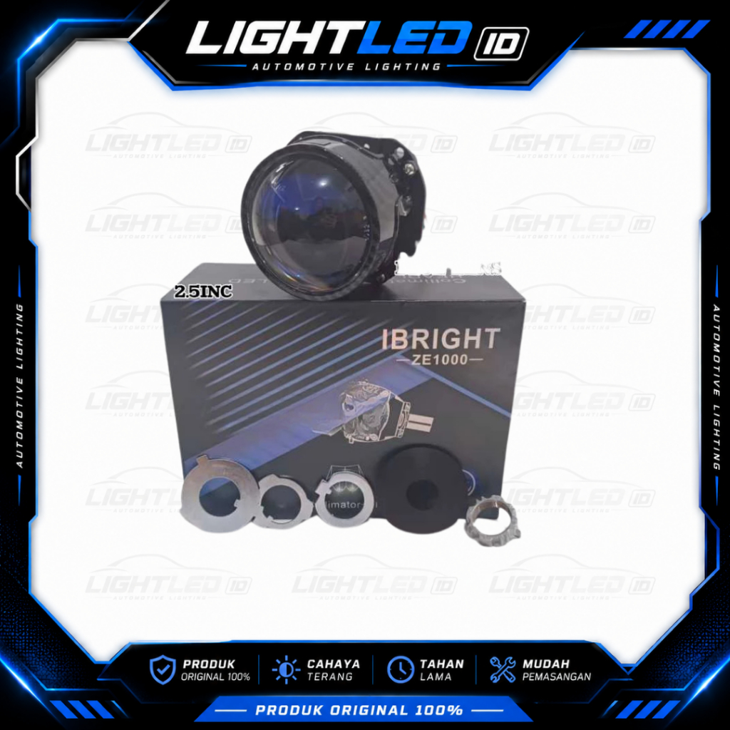 IBRIGHT ZE 1000 - Biled 2.5inc Blue Lens
