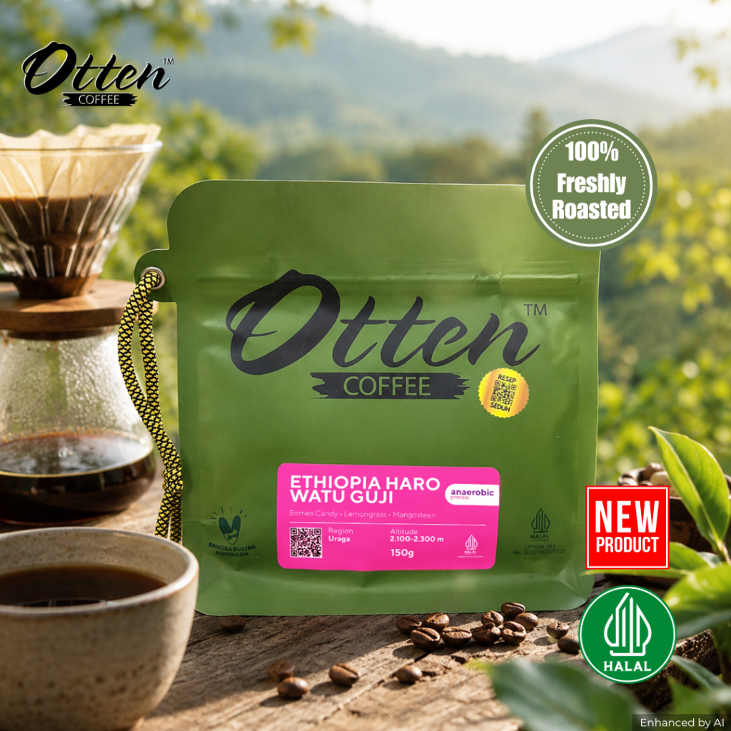 Biji / Bubuk Kopi Arabica Ethiopia Haro Watu Uraga Guji Yeast Innoculated Anaerobic Natural 150gr