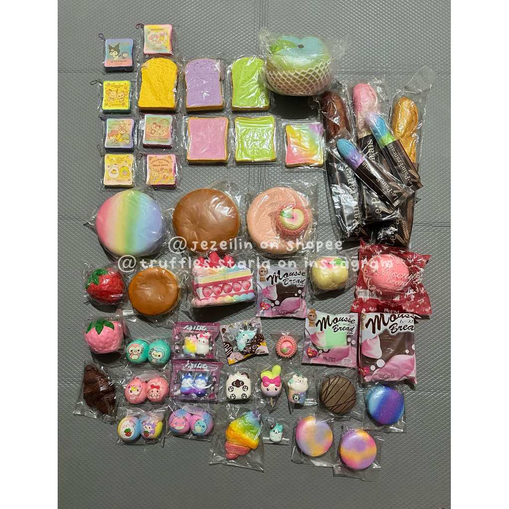 [PART 5/15] BACA DESKRIPSI squishy official ibloom share bread peach toast mousse bread le pain fran