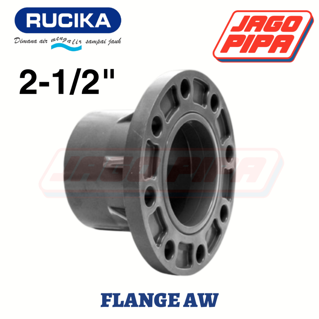 Rucika Flange PVC AW 21/2 Inch Fitting PVC 2.5 2-1/2"
