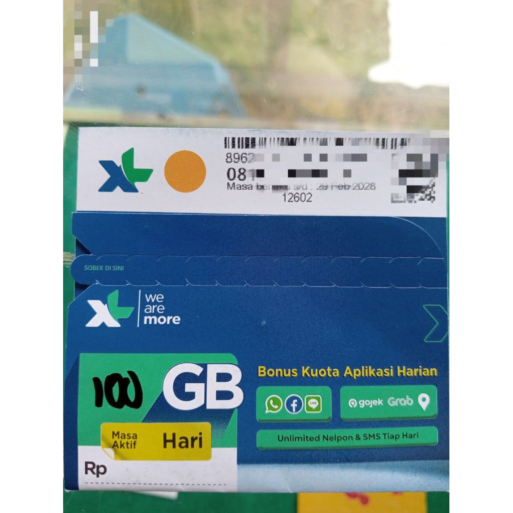 KARTU DATA XL 100 GB/BULAN