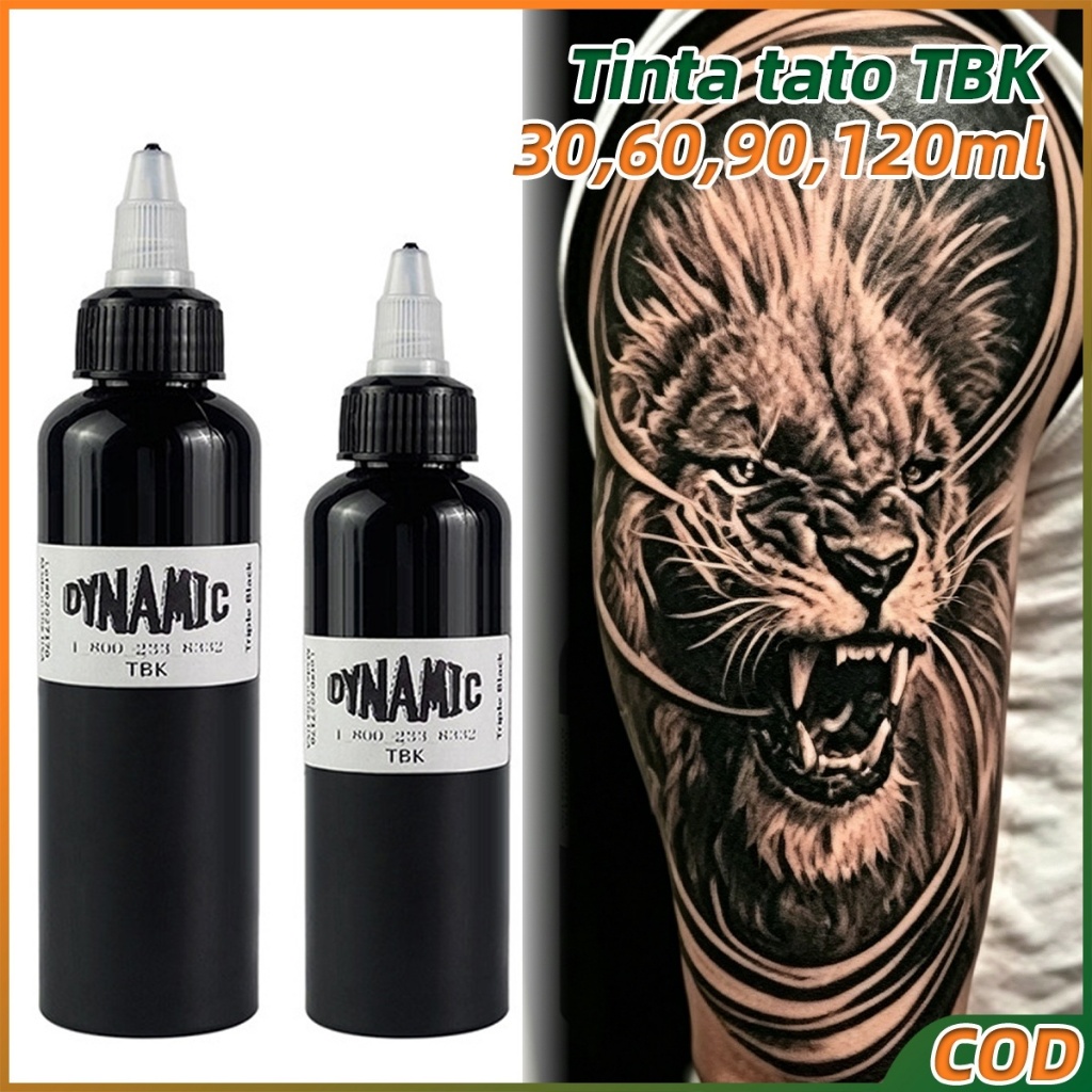 30ml 60ml 120ml Tinta Tatto Zuper Black TBK Pigmen Tinta Tato Garis Potong Fogging Ink Tattoo Tinta 