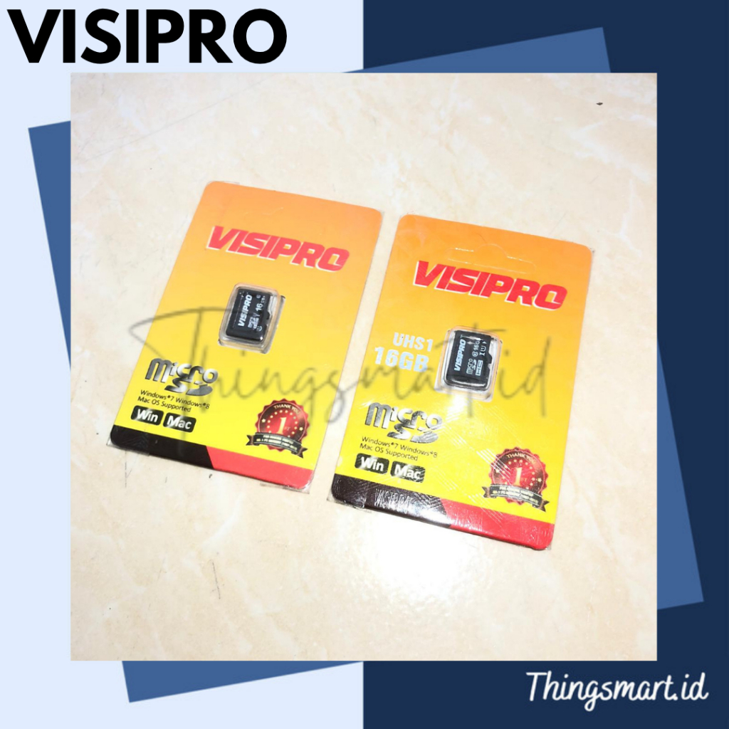 VISIPRO Micro Sd 16Gb Turbo Class 10 Penyimpanan Kartu Memori Cctv Hp MP3 MP4 Lainnya