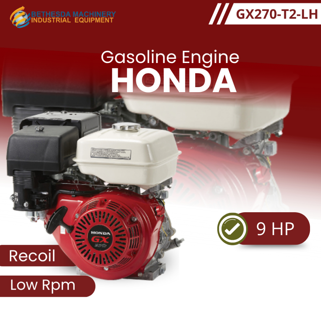 Mesin 9 Hp Gasoline Engine Honda GX270T2 Honda Gasoline LOW RPM