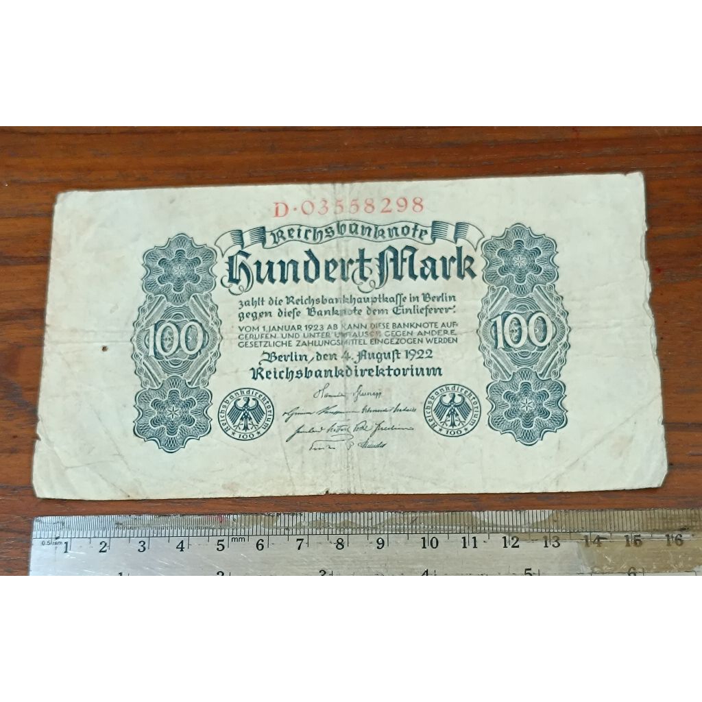 100 Mark Jerman Thn 1923
