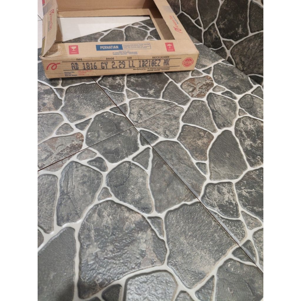 keramik arwana 1816 grey 40x40 grade A